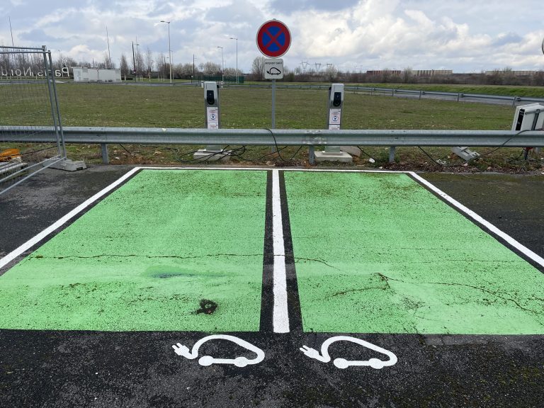 electric charging points class park car park